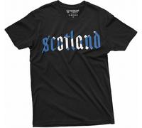 Silver Lake Scotland T-Shirt Scottish Flag Alba Patriotic Tee Shirt(Large)