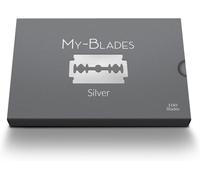 Silver - Lot de 100 lames de rasoir à double tranchant en acier trempé allemand pour rasoir de sûreté(Q57)
