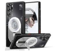 (Silver)Magnetic Cooling Case for ZTE nubia Red Magic 9S Pro+ 5G/9S Pro 5G/9 Pro+ 5G/9 Pro 5G Phone, Heat Dissipation Cover for Gaming