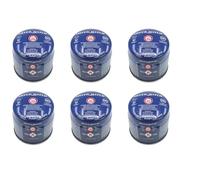 SILVER MATCH 6 cartouches de gaz perçables de 190 g de butane pour camping, extérieur, fête, urgence, etc