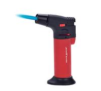 Briquet Chalumeau - Silver Match - Crème Brûlée - 12 cm - Noir/Argenté - Contrôle de Flamme