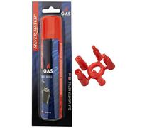 SILVER MATCH Recharge de Gaz 90 ML pour Briquet et Chalumeau de Cuisine, Blister, Gaz Butane Premium Pur, 5 Adaptateurs, Compatible Briquet Classique, Tempête, Chalumeau, Allume-Tout, 40673312
