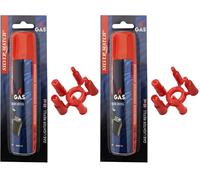 SILVER MATCH Recharge de Gaz 90 ML pour Briquet et Chalumeau de Cuisine, Blister, Gaz Butane Premium Pur, 5 Adaptateurs, Compatible Briquet Classique, Tempête, Chalumeau, Allume-Tout, 40673312