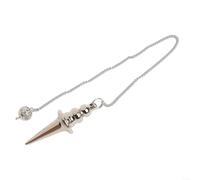 Silver Metal Divination Pendulum Lightweight Tool(silver) | Striking pour gold metal, elegant design, water finding, mineral locating, spiritual practice essential