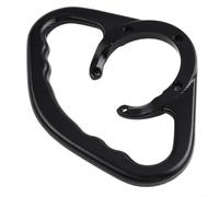 Silver Motorcycle Passenger Handle CNC Aluminum Silver Motorcycle(black)