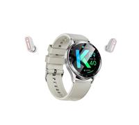 (Silver, Multicolor) X10 2-in-1 1.39-inch Smart Watch with Earbuds, Flip Cover Version - Silver