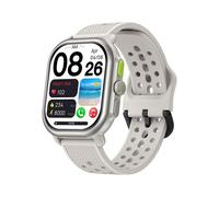 (Silver, Multicolor) ZEBLAZE Beyond 3 Pro 2.15-inch AMOLED Square Screen Bluetooth Call Health Monitor Smart Watch - Silv