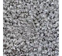 Silver Pearl DIY Cake Baking Sprinkles Silver Love Wedding Cake Decoration-Silver Triangle,1kg