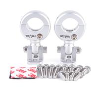 Silver Pinces D'éclairage De Sauna À Led Pour Moto, Kit De Montage De Pince De Tube De Kets Rapides Pour Phares Antibrouillard, Support De Pince Pour Hurbike, Projecteurs Infectieux, 73 ""Nipseyteko