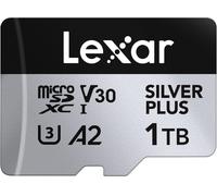 Silver Plus Carte Micro Sd 1 To, Jusqu'À 205 Mo/S De Lecture, 150 Mo/S En Écriture, Carte Mémoire Micro Sd Avec Adaptateur Sd, Uhs-I, A2, U3, V30, Classe 10, 4K Uhd Microsdxc