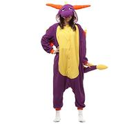 Silver_river Combinaison Unisexe Adulte Pyjama Animal Cosplay Deguisement Kigurumi, M, Dragon Violet