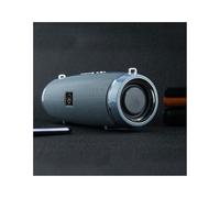 (Silver)Round Bluetooth-Compatible Speaker with Strap Portable Small Amplifieds Speaker for Party Beach Camping
