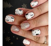 Silver Scintillate Short Square Persist Hoofs Sparkling Polystyrène Scintillant Frauduleux Simple Appliquer Party Charm Silver Scintillate Frauduleux Court Square