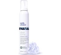 Silver Shine Whipped Cream 200ml,Specific Anti-Yellow Leave-In Conditioning Mousse For Blonde Or Grey Hair,With Purple Pigment,Made In Italy