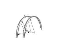 (Silver)SKS Bluemels BASIC 55 Fahrrad-Schutzblech (Set) // 28" silber/schwarz