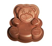 Silver-Stage Moule à gâteau, en silicone, marron, 25,7 x 21,1 x 5,2 cm, pour gâteau, glace, chocolat, pain, dessert, pudding, sans BPA, sans BPA