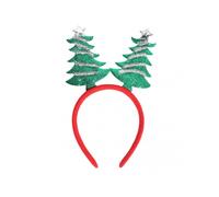 (Silver Star Green Tree Style)Xmas Headband Kids Girls Headbands For Christmas Party Festive Holiday Hair Accessories For Women