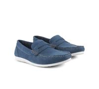 Silver Street London Homme Stanhope Mocassin, Bleu Clair, 44.5 EU