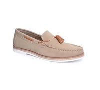Silver Street London Milford Mocassins à pampilles en daim pour homme, sable, 44 EU