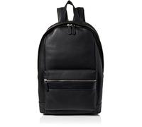 Silver Street London Sac à dos en cuir véritable pour homme de 14 pouces, sac à dos de voyage d'affaires, sac à dos décontracté, grande capacité, Sergio Noir, Large