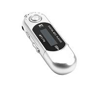 (Silver)Usb Mp3 Player Portable Music Player Digital Lcd Screen 4g Storage Fm Radio Multifunction Mp3 Music Player Usb Stick K1kf,red