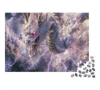 Silver-White Dragon Puzzle De 1000 Pièces Puzzle Classique Jeu D'adresse pour Toute La Famille pour Enfants Et Adultes Cadeaux 1000pcs (75x50cm)