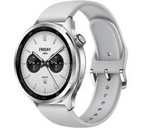 (Silver) Xiaomi Watch S4 Silver - 1.43 Inch AMOLED, 15 Day Battery, 5ATM Waterproof, Heart Rate & SPO₂ Sensor, Aluminium Case