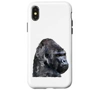 Silverback Gorilla Silver Back Primate Ape Coque pour iPhone X/XS