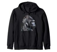 Silverback Gorilla Silver Back Primate Ape Sweat à Capuche