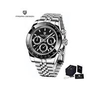(SilverBlack5Z) Pagani Design 2023 Nouvelle montre-bracelet à quartz pour homme de marque supérieure