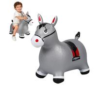 SilverChry Animal Sauteur, Cheval Sauteur, Jouet Sauteur pour Enfants, Usage Intérieur/Extérieur, Cadeau pour Enfants, Cadeaux d'anniversaire, Cadeaux de Fête (Gris)