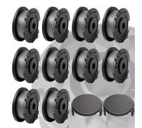 SilverChry Bobine de Fil de Coupe Bordure, 10 Bobines + 2 Couvercle, Fil Taille Bordure, Fil Coupe Bordure Compatible avec Coupe Bordure, Bobine Fil Coupe Bordure Remplacement pour Bosch
