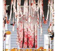 SilverChry Gaze Sanglante d'halloween, 20M Decoration pour Halloween, Tissu Halloween, 100 * 165cm Rideau Porte Halloween, Halloween Décoration Sanglante, Accessoires de Cosplay