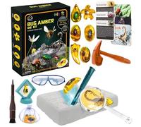 SilverChry Kit Insecte Enfant pour 6 Ans, Cadeau Minéraux Insecte, Excavation Insectes Pierre, Insecte Enfant Dig Kit, Insectes Kits Éducatifs de Sciences, Pierre Précieuse Insecte Science et Jeu