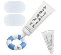 SilverChry Kit Réparation Piscine, Rustine Piscine, Kit Reparation Liner Piscine Imperméable et Transparent, Rustine Spa Gonflable, Colle PVC pour Bouées, Produits Gonflables, Matelas et Bateaux-60ML