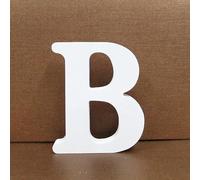 SilverChry Lettres Décoratives Bois, Lettre Bois 10cm, Lettre en Bois Decorative Scrabble, Lettres de Scrabble - Idéal pour la Décoration D'intérieur et les Occasions Spéciales (B)