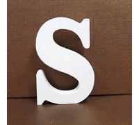 SilverChry Lettres Décoratives Bois, Lettre Bois 10cm, Lettre en Bois Decorative Scrabble, Lettres de Scrabble - Idéal pour la Décoration D'intérieur et les Occasions Spéciales (S)
