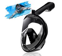 SilverChry Masque Tuba, Masque Snorkeling Adulte, Masque Plongée Adulte, Vision Panoramique Haute Résolution, Conception De Canal Anti-Buée avec Double Flux d'air, Visière Anti-Choc