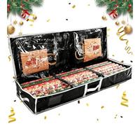 SilverChry Rangement Papier Cadeau en Plastique, 102 * 36 * 16cm Sac Rangement Rouleau Papier Cadeau Noel, Étanche à l'eau et à la Poussière