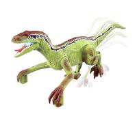 SilverCloud Dyno1 Dinosaure avec télécommande, émet 4 Types de Sons, Avant et arrière, LED, Batterie intégrée 500 mAh, Vert