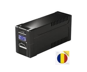 SilverCloud SafePC 650AVR Pack onduleur 360W de Puissance et pavillon adhésif Inclus