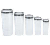 SILVERCREST® Boîtes verseuses en plastique, 5 pièces (gris)