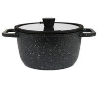 SILVERCREST® Faitout en fonte d'aluminium, Ø 24 cm (aspect granit noir)