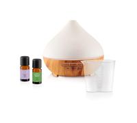 SILVERCREST® PERSONAL CARE Diffuseur de brumes à ultrasons (Design en bois avec couvercle)