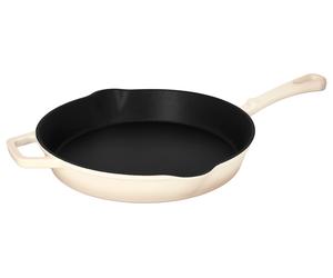 SILVERCREST® Poêle en fonte Premium, Ø 30 cm (crème)