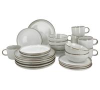 SILVERCREST® Service de table, 24 pièces (gris)