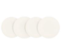 SILVERCREST® Set d'assiettes plates ou creuses en porcelaine, 4 pièces (Assiette creuse, blanc)