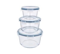 SILVERCREST® Set de boîtes de conservation en verre (lot rond de 3)