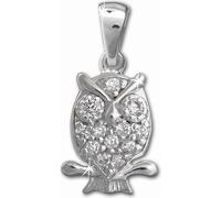 SilverDream Bijoux Femme Pendentif Chouette scintillant Argent doré rose SDH8001W