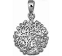 SilverDream Bijoux Femme Pendentif disque de fleur non allergénique 925 argent SDH456J